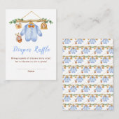 Herfst Herfst Kleding Line Boy Baby shower Informatiekaartje (Voorkant / Achterkant)