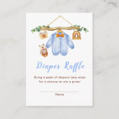 Herfst Herfst Kleding Line Boy Baby shower Informatiekaartje (Voorkant)