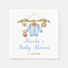 Herfst Herfst Kleding Line Boy Baby shower Servet