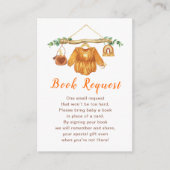 Herfst Herfst Kleding Line Meisje Baby shower Informatiekaartje (Voorkant)