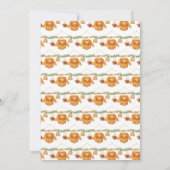 Herfst Herfst Kleding Line Meisje Baby shower Kaart (Achterkant)