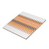 Herfst herfst kleurenpatroon Chevron Tegeltje (Zijkant)