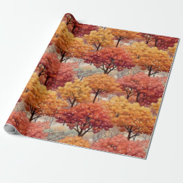 Herfst Herfst kleurrijke bomen Cadeaupapier