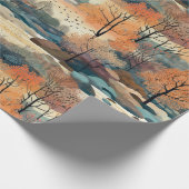 Herfst Herfst Kleurrijke Bomen No3 Cadeaupapier (Hoek)