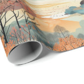 Herfst Herfst Kleurrijke Bomen No3 Cadeaupapier (Rol Hoek)