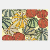 Herfst Herfst Kleurrijke Pompoenen Inpakpapier Vel (Voorkant)