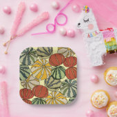 Herfst Herfst Kleurrijke Pompoenen Partij Papieren Bordje (Feest)