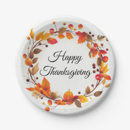 Herfst Herfst Krans Happy Thanksgiving papier bord