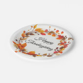 Herfst Herfst Krans Happy Thanksgiving papier bord (Gekanteld)