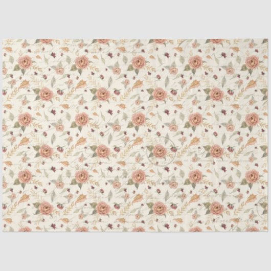 Herfst herfst laat BOHO ontkoppeling van perforati Tissuepapier (Voorkant)