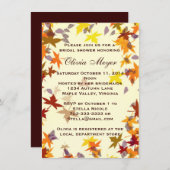 Herfst herfst laat Bridal Shower-uitnodiging Kaart (Voorkant / Achterkant)