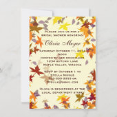 Herfst herfst laat Bridal Shower-uitnodiging Kaart (Voorkant)