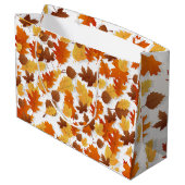 Herfst/Herfst laat cadeauzakje. Bewerkbaar bericht Groot Cadeauzakje (Achterkant Gekanteld)