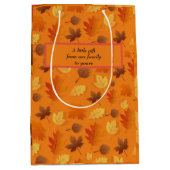 Herfst/Herfst laat cadeauzakje. Bewerkbaar bericht Medium Cadeauzakje (Voorkant)