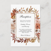 Herfst herfst laat de finale officiële bruiloft ov informatiekaartje (Voorkant)