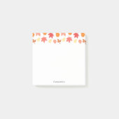 Herfst herfst laat gepersonaliseerde naam post-it® notes (Voorkant)