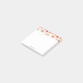 Herfst herfst laat gepersonaliseerde naam post-it® notes (Schuin)