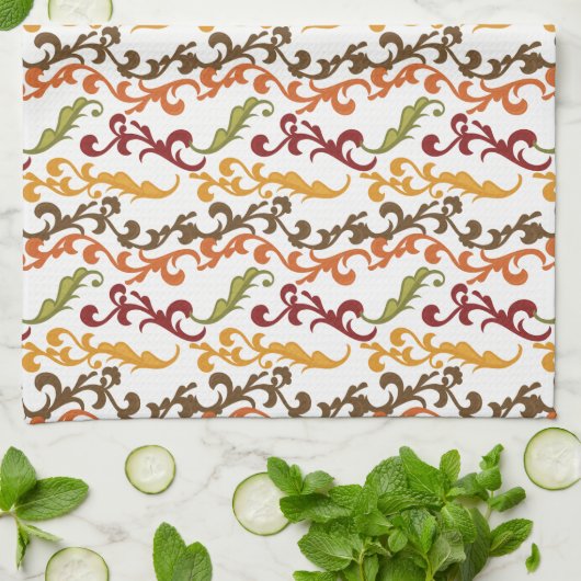 Herfst Herfst laat keukenhanddoek (Gevouwen)