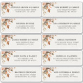 Herfst herfst laat roest landgastadres verlaten sticker (Voorkant)