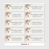 Herfst herfst laat roest landgastadres verlaten sticker (Vel)