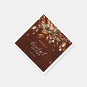 Herfst herfst laat roestrijk Vrijgezellenfeest Servet (Hoek)