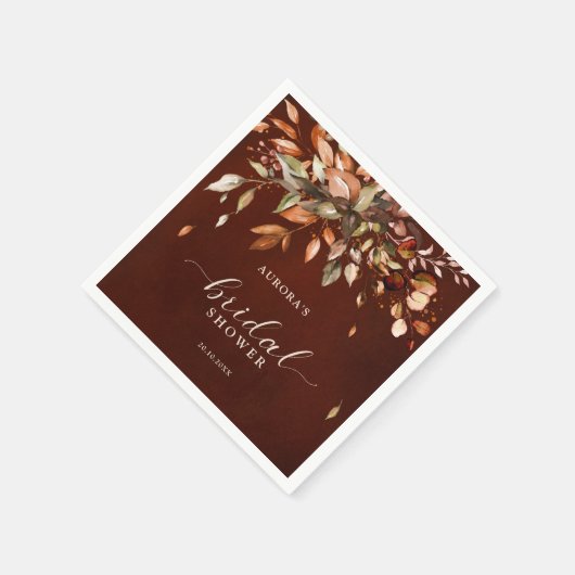 Herfst herfst laat roestrijk Vrijgezellenfeest Servet (Hoek)