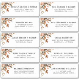 Herfst herfst laat roestvast landgastadres sticker