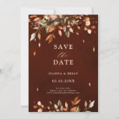 Herfst herfst laat rustiek land Boho foto Save The Date (Voorkant)