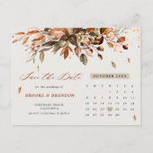 Herfst herfst laat rustiek land opslaan de datum briefkaart (Voorkant)