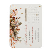 Herfst herfst laat rustiek land opslaan de datum magneet (Verticaal)