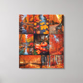Herfst Herfst Landschap Foto Collage Art Canvas Afdruk (Voorkant)