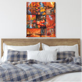 Herfst Herfst Landschap Foto Collage Art Canvas Afdruk (Insitu (Slaapkamer))