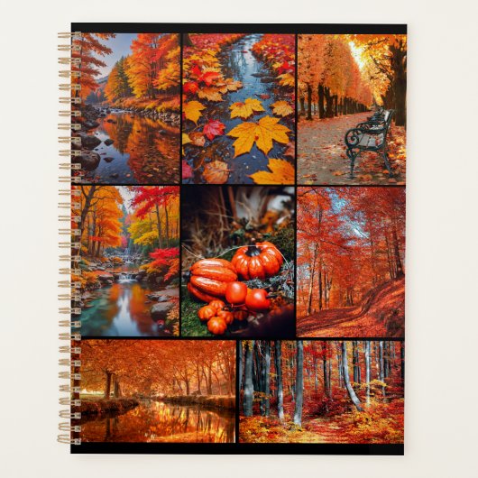 Herfst Herfst Landschap Foto Collage Art Planner (Voorkant)