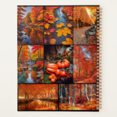 Herfst Herfst Landschap Foto Collage Art Planner (Achterkant)