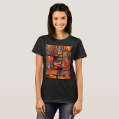 Herfst Herfst Landschap Foto Collage Art T-shirt (Voorkant volledig)
