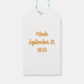 Herfst Herfst Landschap Pompoen Gift Label Cadeaulabel (Achterkant)