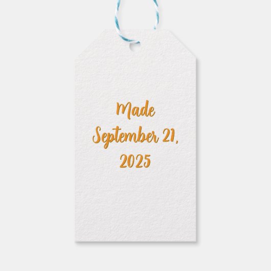 Herfst Herfst Landschap Pompoen Gift Label Cadeaulabel (Achterkant)