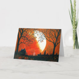 Herfst, herfst, landschap, seizoensgebonden, blade kaart