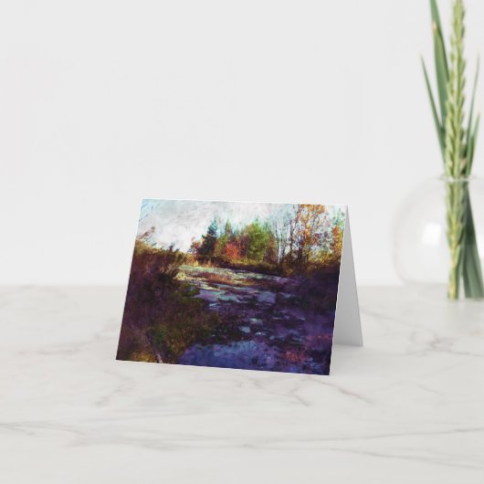 "Herfst" Herfst Landschapskunst Kaart (Voorkant)