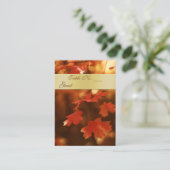 Herfst Herfst Leaf Trouwtafel instellen Plaatskaar Plaatskaartje (Staand voorkant)