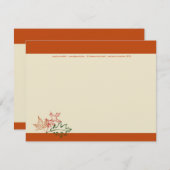 Herfst herfst leest notitiekaarten kaart (Voorkant / Achterkant)