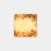 Herfst herfst leest op oude papieren achtergrond post-it® notes (Voorkant)
