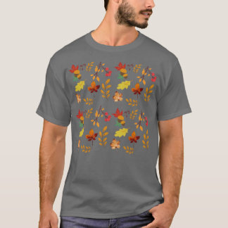 Herfst herfst leest patroon t-shirt