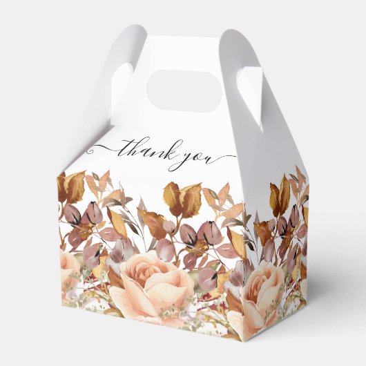 Herfst herfst leest roestrijk land boho Wedding Bedankdoosjes (Achterkant)