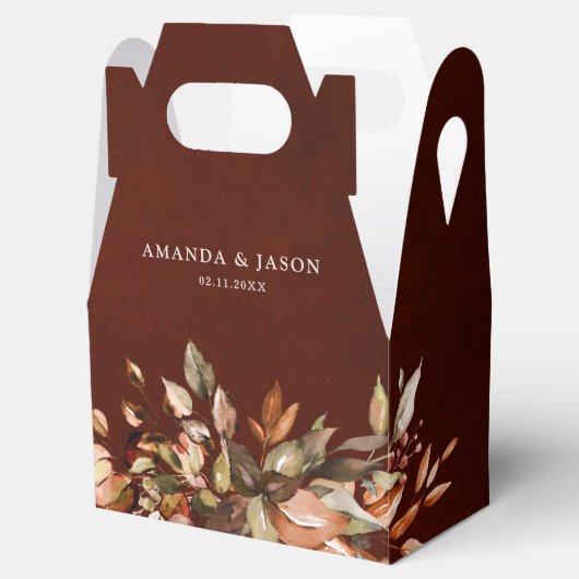 Herfst herfst leest roestrijk land boho Wedding Bedankdoosjes (Geopend)