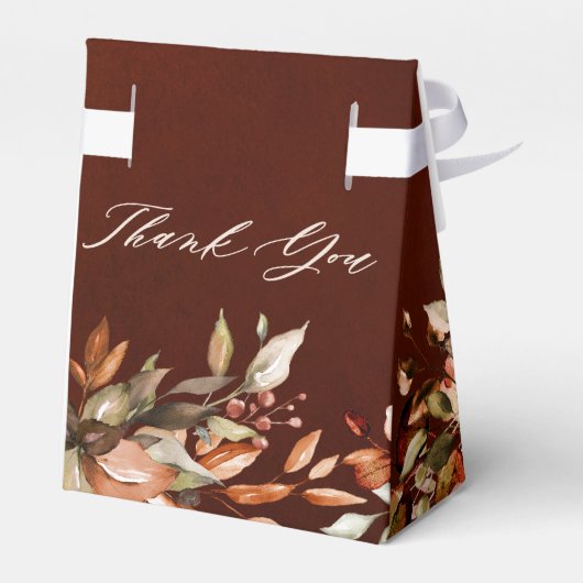 Herfst herfst leest roestrijk land boho Wedding Bedankdoosjes (Achterkant)