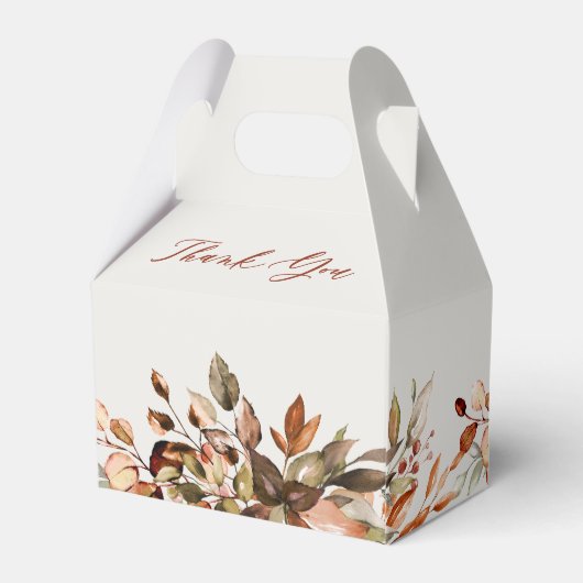 Herfst herfst leest roestrijk land boho Wedding Bedankdoosjes (Achterkant)