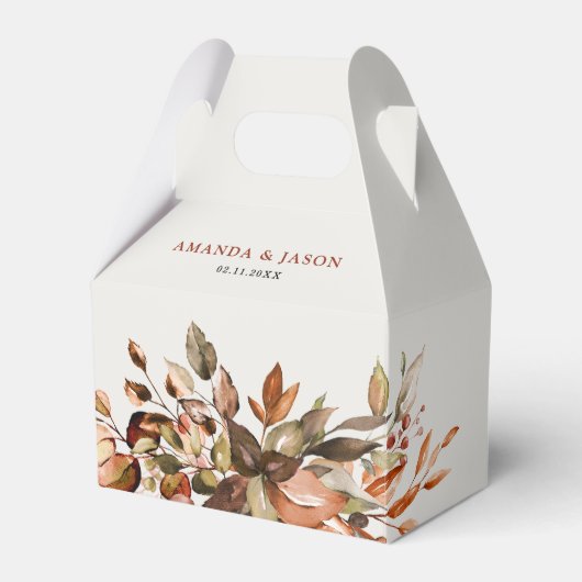 Herfst herfst leest roestrijk land boho Wedding Bedankdoosjes (Voorkant Zijde)