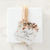 Herfst herfst leest roestrijk land boho Wedding Bedankjes Labels (In situ)