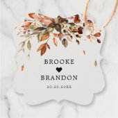 Herfst herfst leest roestrijk land boho Wedding Bedankjes Labels (Achterkant)